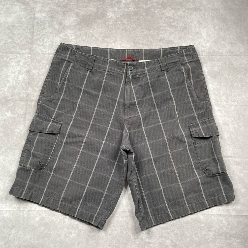 The North Face Rainier Surplus Shorts Mens 40 Gray Twill Cargo Hiking Outdoor